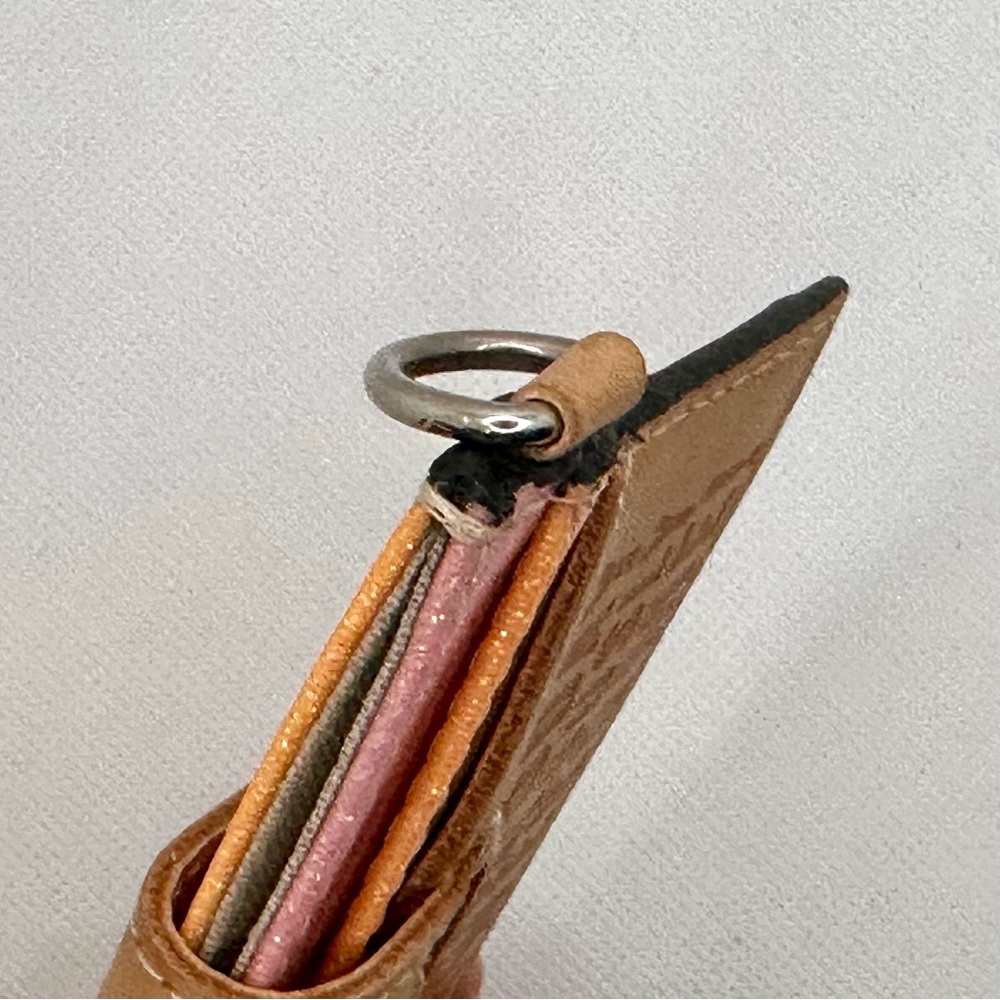 Consuela Tan Card Holder with Glitter Accents - Picture 3 of 5